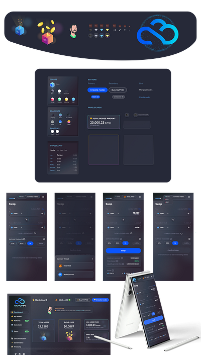 Crypto app crypto dex product design ui ux