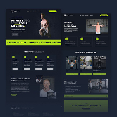 Andy Thompson Training Squarespace Website Design & E-Commerce branding css fitness landing page squarespace ui ux web design web development website