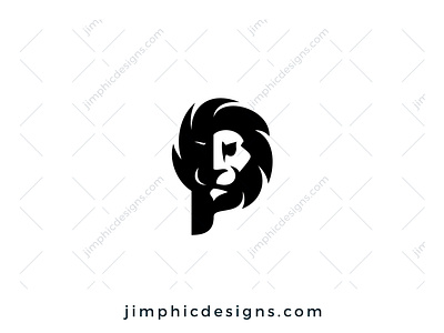 Letter P Lion Logo branding design graphic design letter letter logo lion logo logo design vector