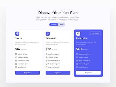 SaaS Pricing design ui visual design web desing