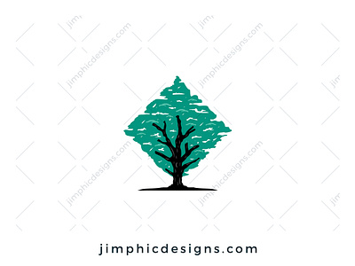 Square Tree Logo branding design graphic design logo logo design tree vector