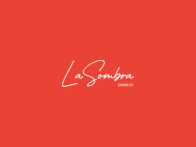 La Sombra Logo brand branding cursive handwriting handwritten identity lettering logo typography wordmark