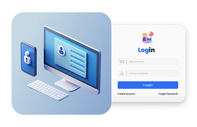 Log in graphic design login ui ux