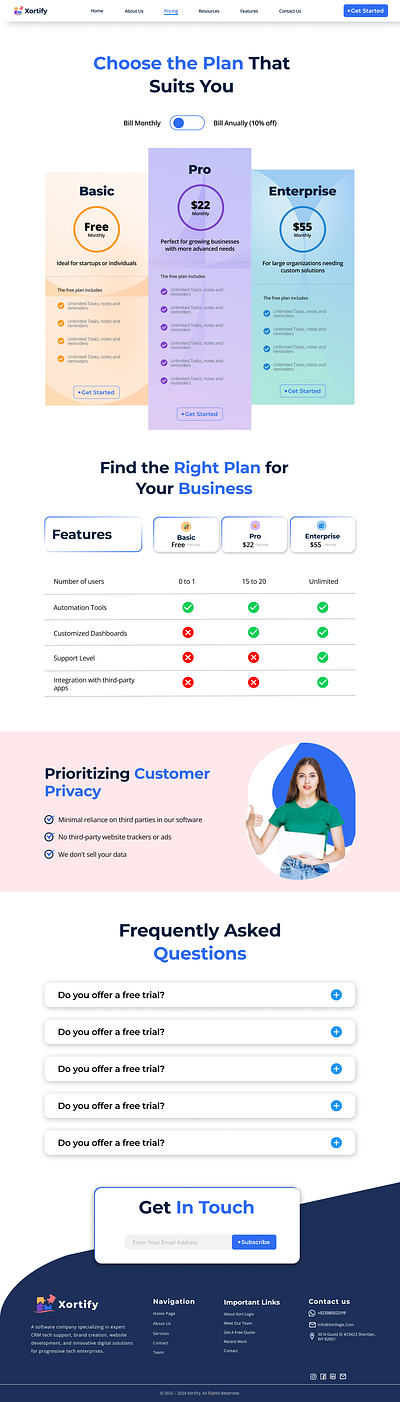 Pricing Page Design graphic design pricing page deisgn ui ux