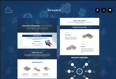 HomePage Redesign - VirtuNEX homepage landing page ui ui ux ux