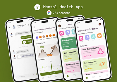 Calmest - Mental Health App app apps figma health health app mental health typography ui ui kits