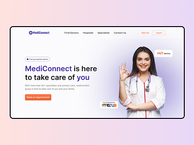 Mediconnect - Seamless Doctor Consultation Web App Design 🌐👩‍⚕ design ui ui design uidesign uiux ux