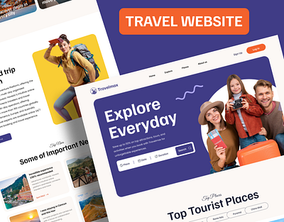 Travel Website Template UI/U best travel website book your next trip branding destination booking site figma design mobile app design modern travel uiux online travel booking seamless travel experience techwitpro tour travel website design tourism website uiux travel booking design travel landing page travel web design travel website travel website design uiux design web design website design