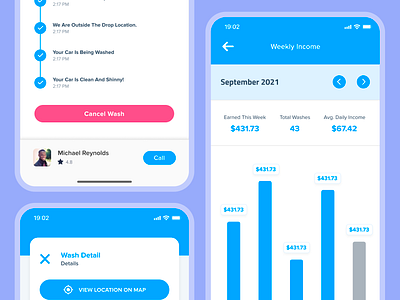 Mobile Worxx App - UI/UX - Detailing app design graphic design ui