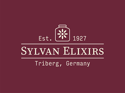 Sylvan Elixirs branding graphic design logo typography vector