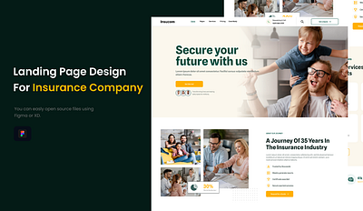 Welcome to Insucom - Secure your Future with us. animation branding graphic design ui