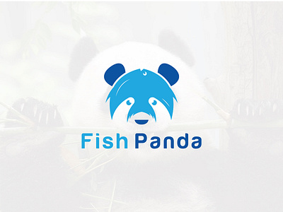 Panda logo design character circular design emblem fish identity illustration mascot panda panda animal panda bamboo panda bear panda branding panda fish panda icon panda logo panda vector panda zoo symbol wildlife