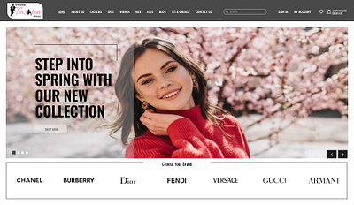 E-commerce _ International fashion boutique animation design ui web design