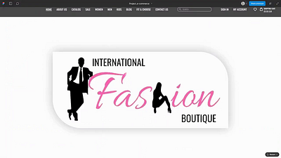 E-commerce _ International fashion boutique animation design ui