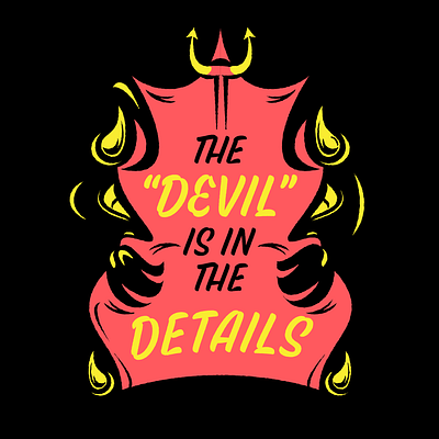 Devilish Use of Skew brush design font illustration lettering type type design typeface typography