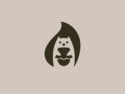 Squirrel logo animal brand branding design elegant graphic design hazelnut illustration logo logo design logo designer logodesign logodesigner logotype modern negative space negativespace nut squirrel tail