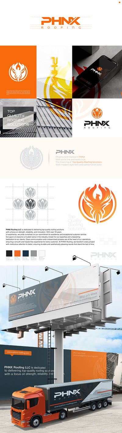 phnx roofing 3d animation birds brand branding construction design design logo graphic design illustration logo logo bird modern phoenix roofing simple logo ui unique ux vector