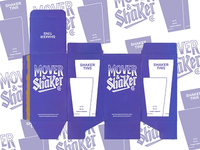 Barware - Shaker Tins II barware illustration packaging