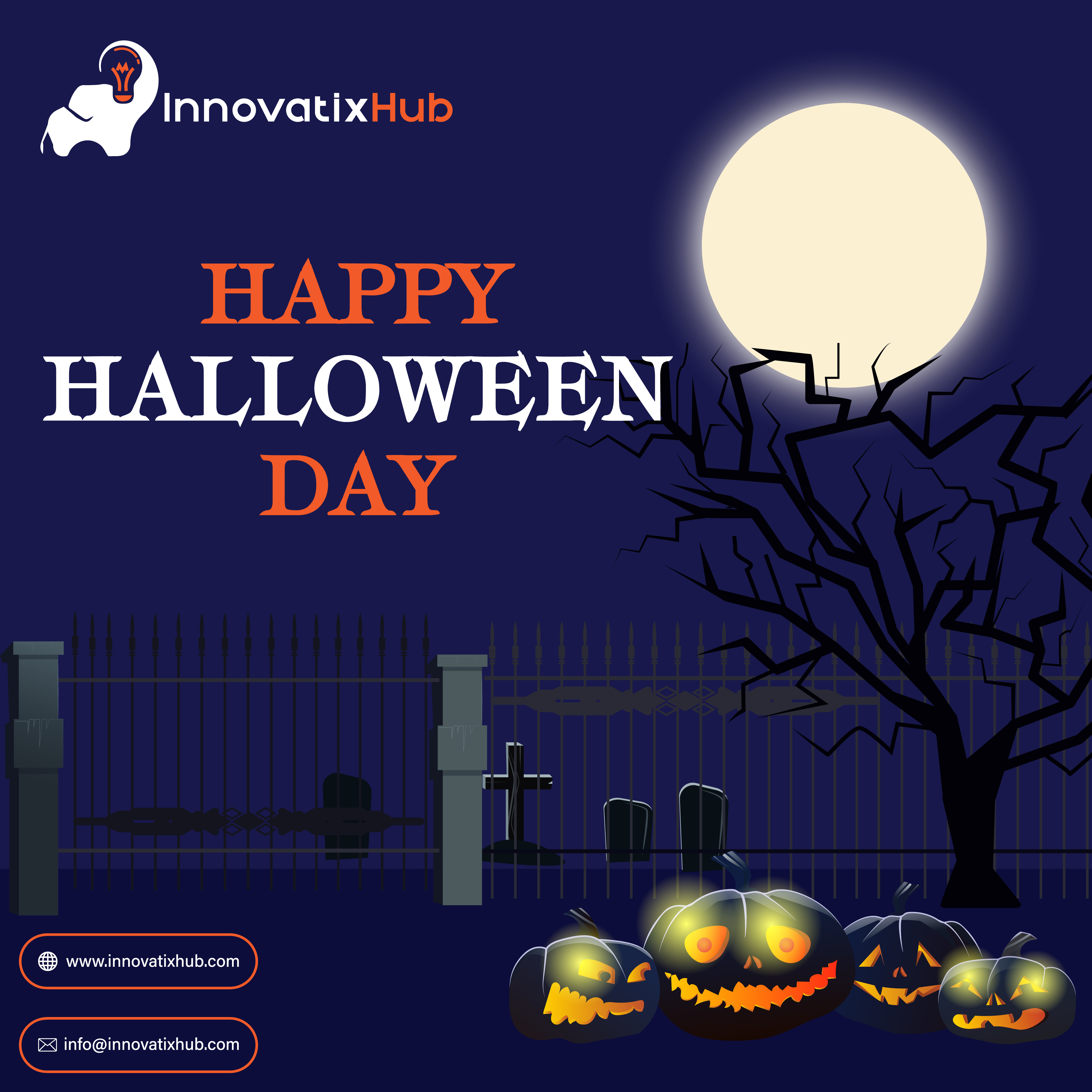 Halloween Day advertisingagency branding design designer halloween halloween day illustration innovatixagency innovatixhub logo logodesign minimalist logo vector