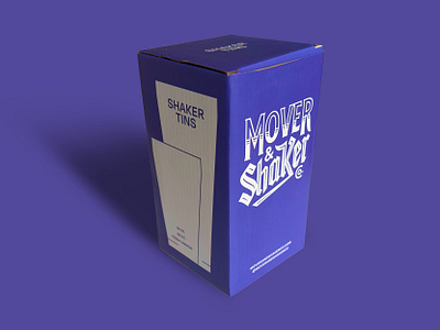 Barware - Shaker Tins III box branding illustration packaging