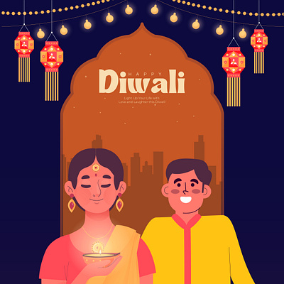 Happy diwali 🎇 graphic design