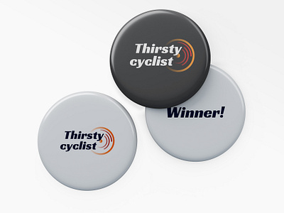 Thirsty cyclist - Logo design and merch branding de design graphic design logo merch print design