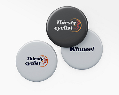 Thirsty cyclist - Logo design and merch branding de design graphic design logo merch print design