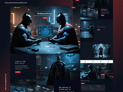 Batman v/s Superman - Cave Tech Landing Page🦇⚡ 3d batman batman comics batman vs superman dc dc comics dc movies design home page justice league landing page landing page ui super hero super hero website superman superman comics ui web ui website design website ui