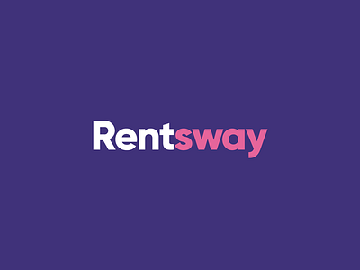 Rentsway—logo branding logo rent sway wordmark