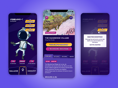 L3V3L App Concept avatar colorful game design maximalist mission product design tooltip ui ux