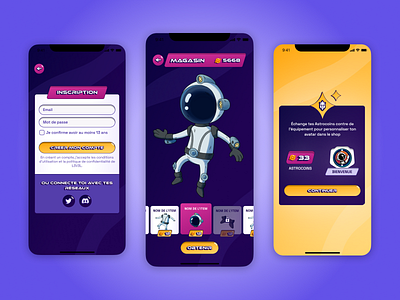 L3V3L App Concept avatar coins colorful game gamification maximalist product design ui ux