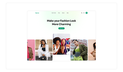 Fashion Store Hero Section ecommerce fashion hero section landingpage ui ux