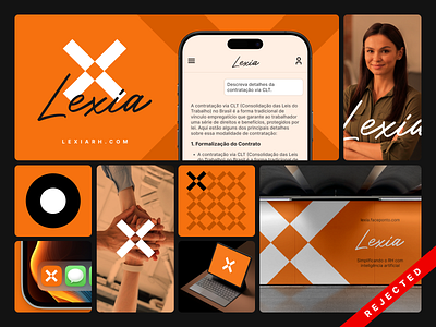 Lexia - AI Branding (Rejected) ai branding logo orange