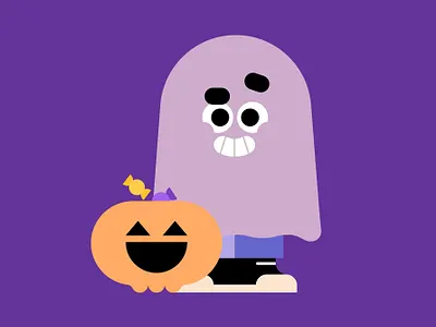 An evil little ghost 👻🔥 character characters design dribbble ghost halloween illustration illustrator