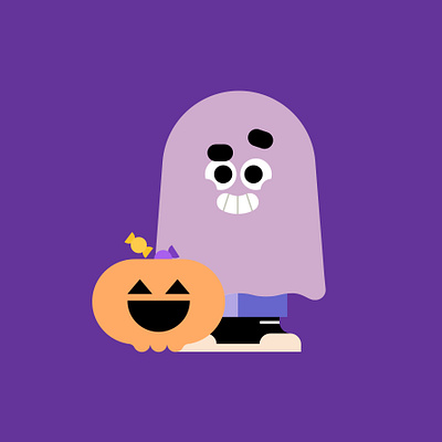 An evil little ghost 👻🔥 character characters design dribbble ghost halloween illustration illustrator