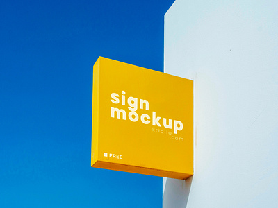 Sign Mockup branding design download free freebie illustration kriollodesign mockup psd sign signmockup