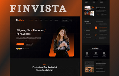 Fintech Landing Page banking finance finance business financial website fintech fintech homepage fintech landing page fintech website investment landing page website design