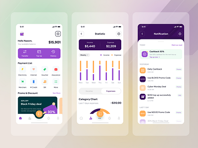 Npay - Modern E-Wallet & Finance App UI Design Kit appdesign appui bankingapp cleandesign digitalbanking digitalwallet ewallet financedesign fintech mobiledesign mobileui modernui naeem naeem ui ux paymentapp uidesign uiux userexperience uxdesign uxui