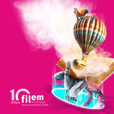 10 años / FILEM animation branding graphic design logo