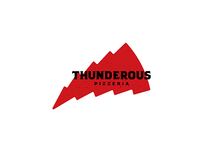 Thunderous Pizzeria branding design graphic design icon logo vector