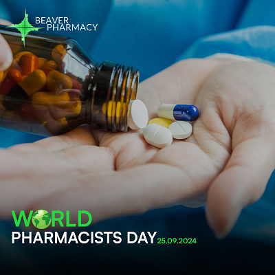 World pharmacy day for beaver health branding deisgn poster flyers graphic design graphic designer