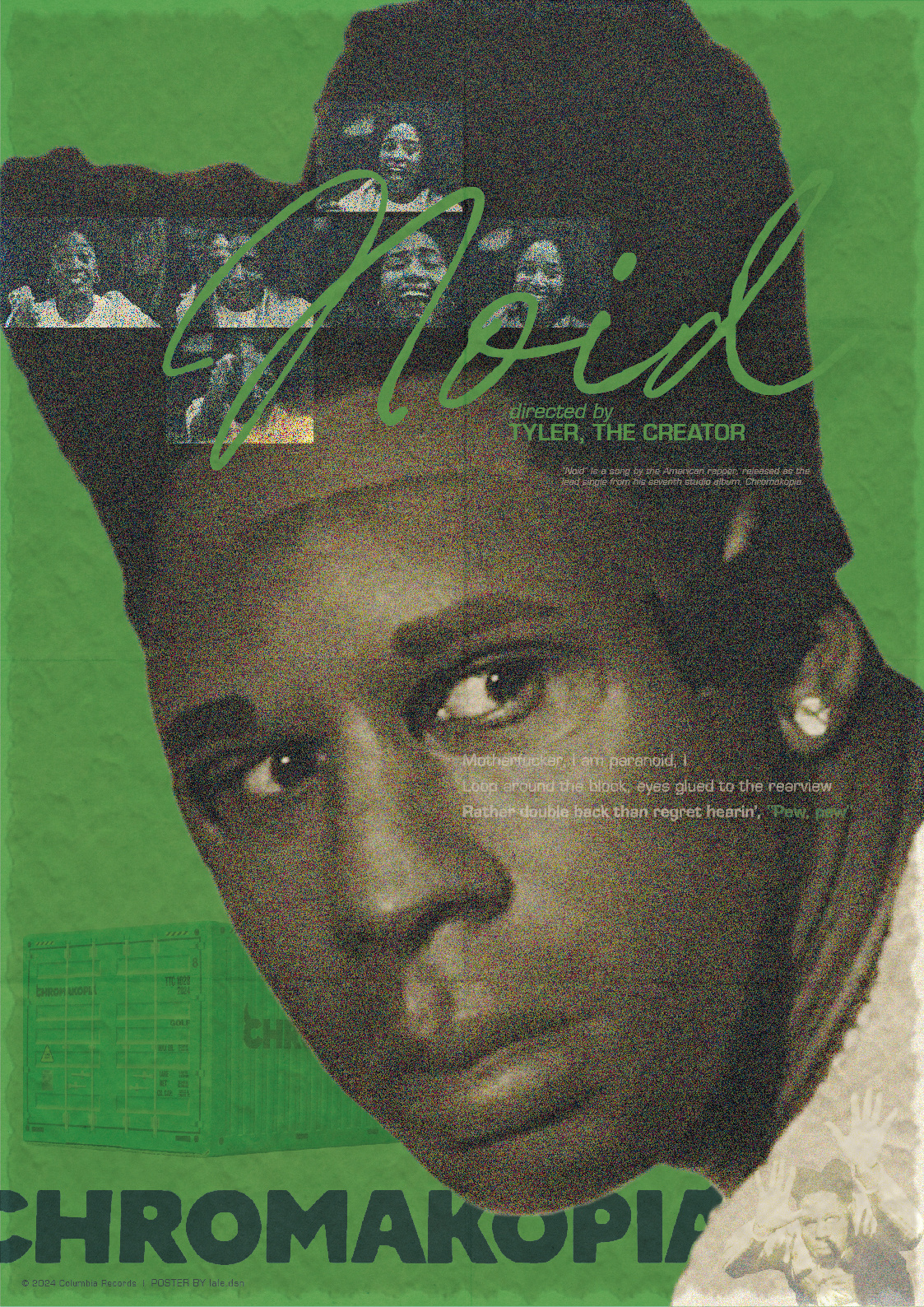 "Noid" Tyler, The Creator adobe illustrator adobe photoshop band chromakopia design flyer graphic design graphic designer hip hop music poster poster design rap tyler the creator