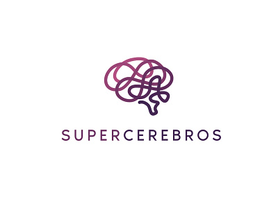 Supercerebros branding graphic design logo