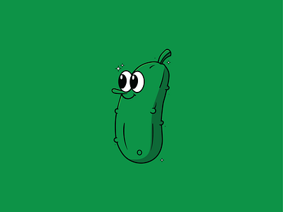 Pickle Character Food Cartoon Mascot Happy Underwear Brand advertisement brand branding cartoon cartoon design character character design cute food fruit happy illustration illustrator logo marketing mascot pickle vegetable visual identity