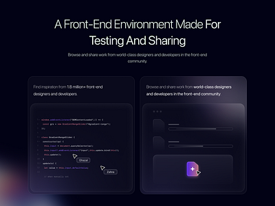 Features Component ai ai developer code coding developer landing page features ui front end frontend github hero section htmlcss javascript modern programmer programmer website programming trend ui website