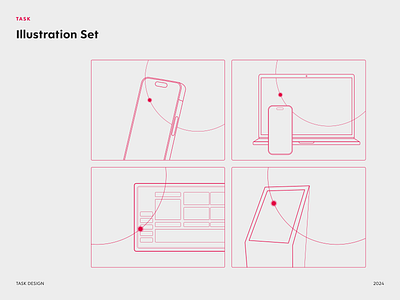 TASK. minimalist illustrations app australia branding design graphic design illustration kv laptop minimalist minimalistic mobile ui