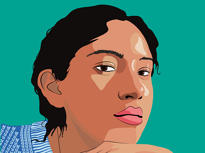 Retrato vectorial graphic design illustration