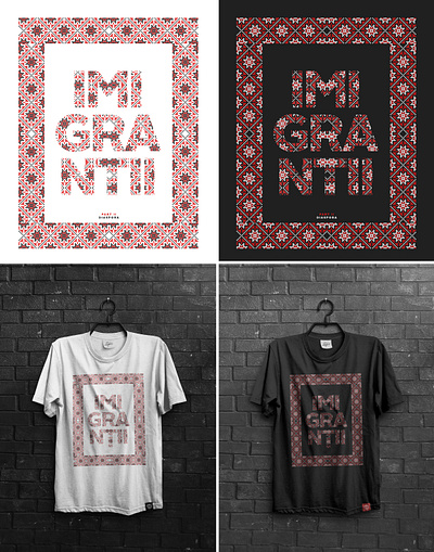 IMIGRANTII - TShirt Design art artwork design graphic design print t shirt