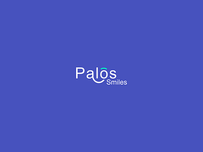 Palos Smiles Lettermark branding company concept graphic design illustration lettermark logo modern simple smiles text