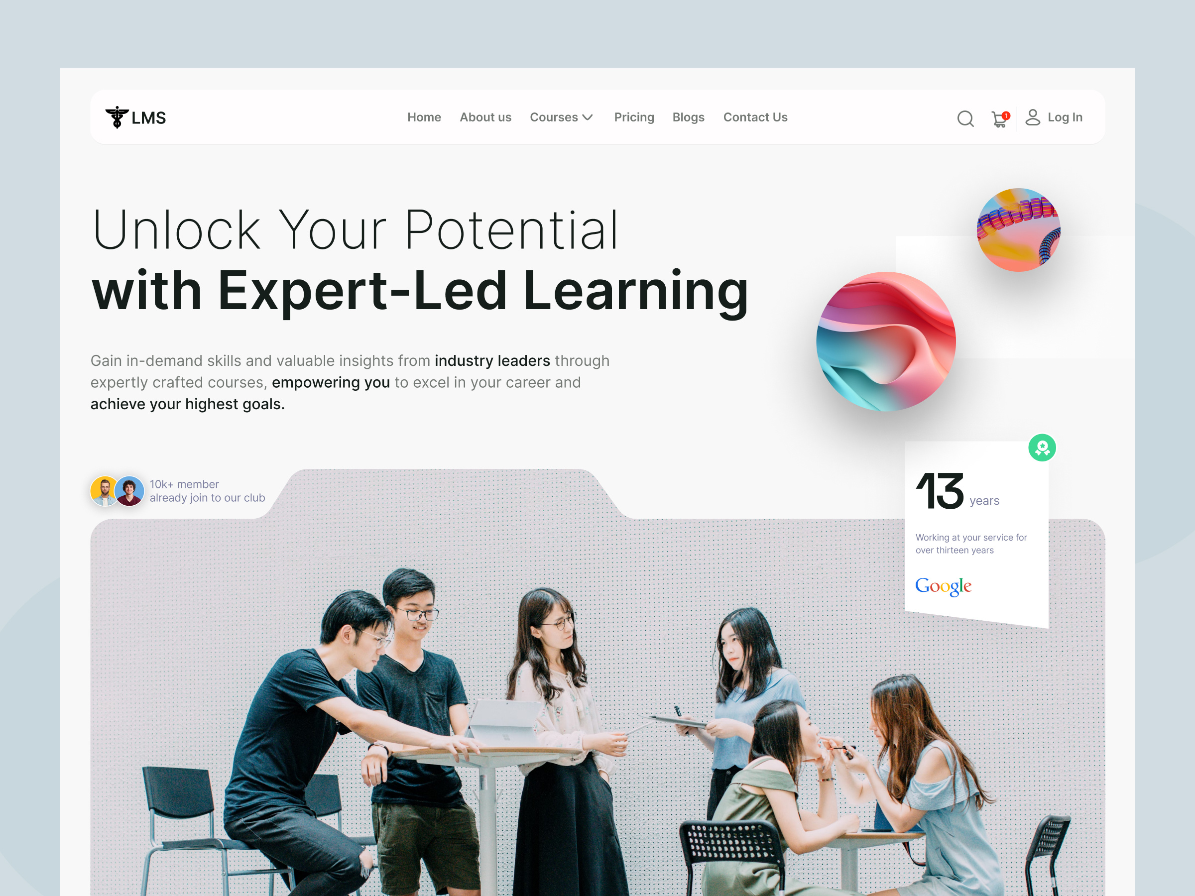 Example of Digital Agency Website Design (Redesign)